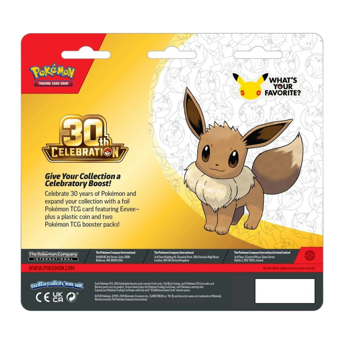 30th Celebration 2-Pack Blister, back
