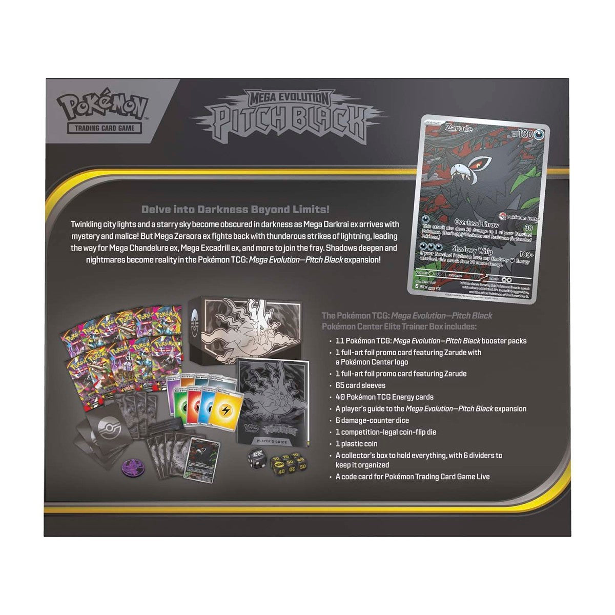 Pokémon TCG: Mega Evolution—Pitch Black Pokémon Center Elite Trainer Box