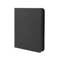 Black zip card binder