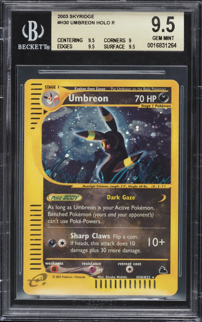 2003 Umbreon Holo #H30 · Skyridge — BGS 9.5