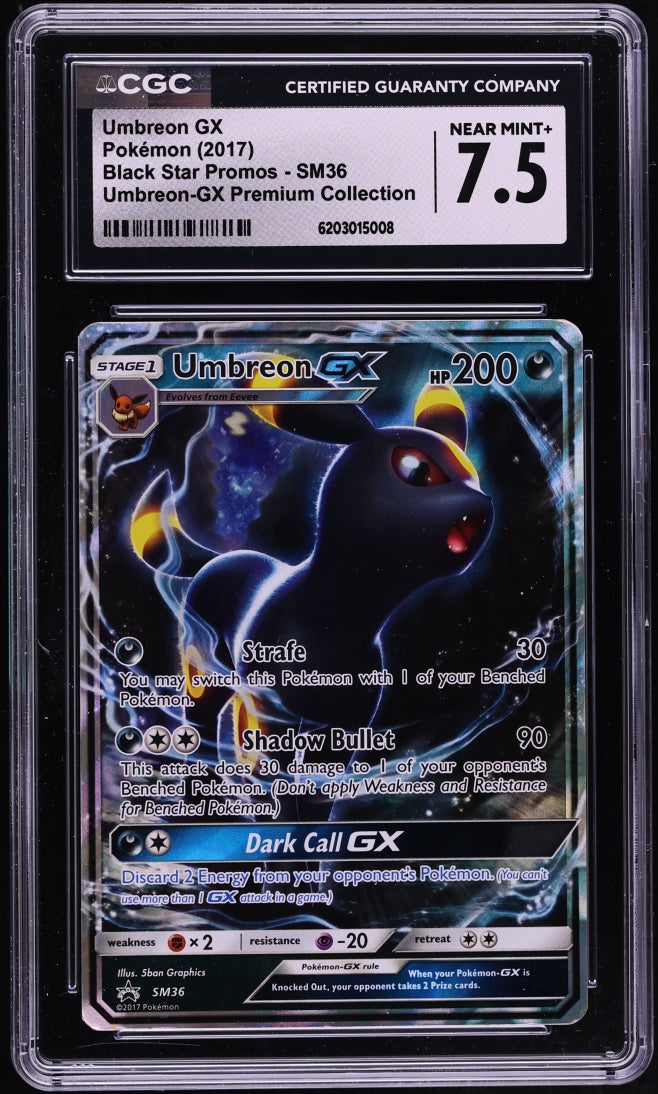 CGC 7.5 Umbreon GX Holo, front