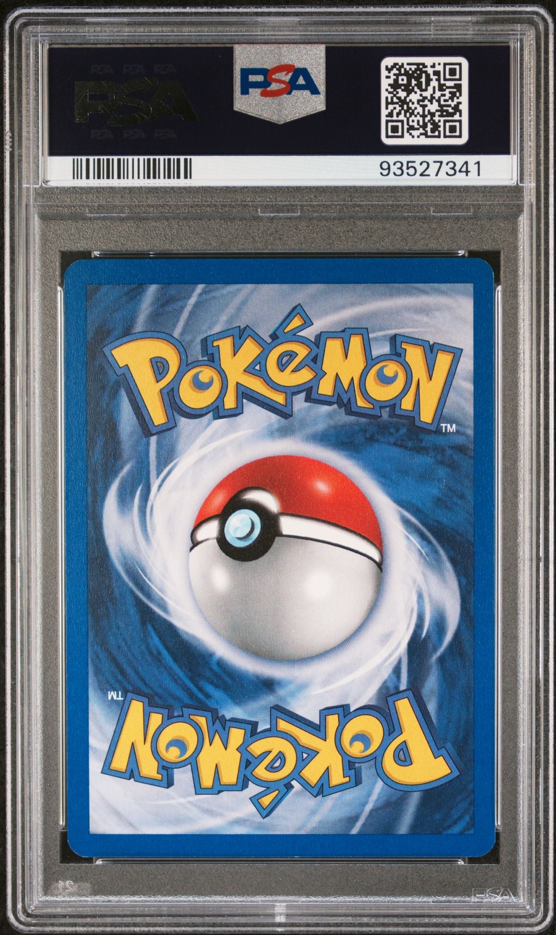 PSA 10 Blaine's Charizard Holo 1st Edition, back of slab with cert 93527341