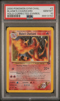 PSA 10 Blaine's Charizard Holo (Corrected Symbol), front