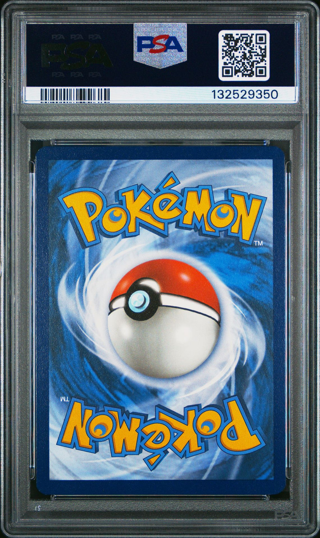 PSA 10 Charizard (Full Art), back of slab with cert 132529350