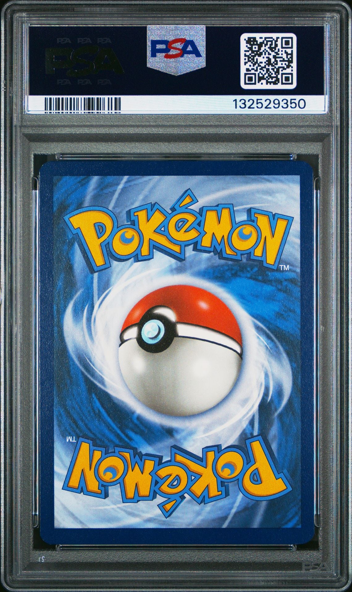 PSA 10 Charizard (Full Art), back of slab with cert 132529350