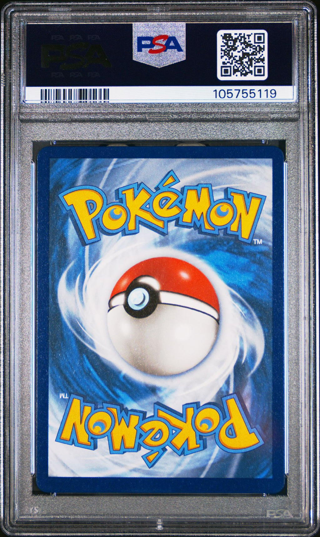 PSA 10 Charizard VMAX (Full Art), back of slab with cert 105755119