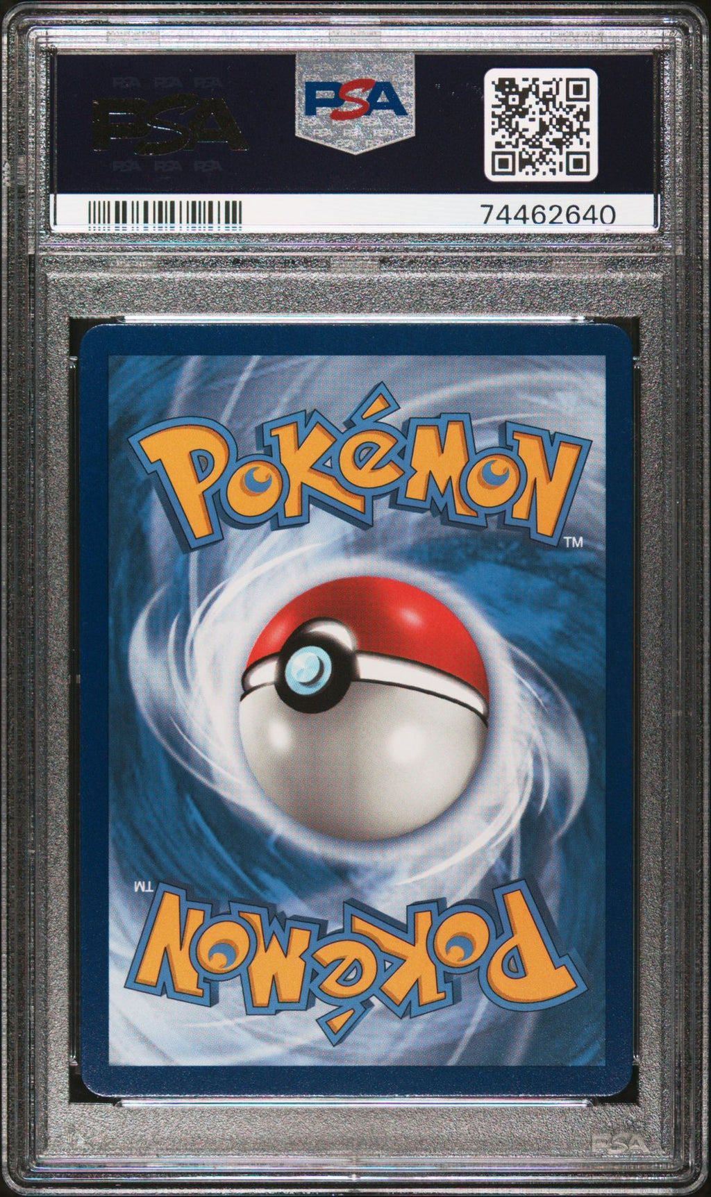 PSA 10 Charizard VMAX (Full Art), back of slab with cert 74462640
