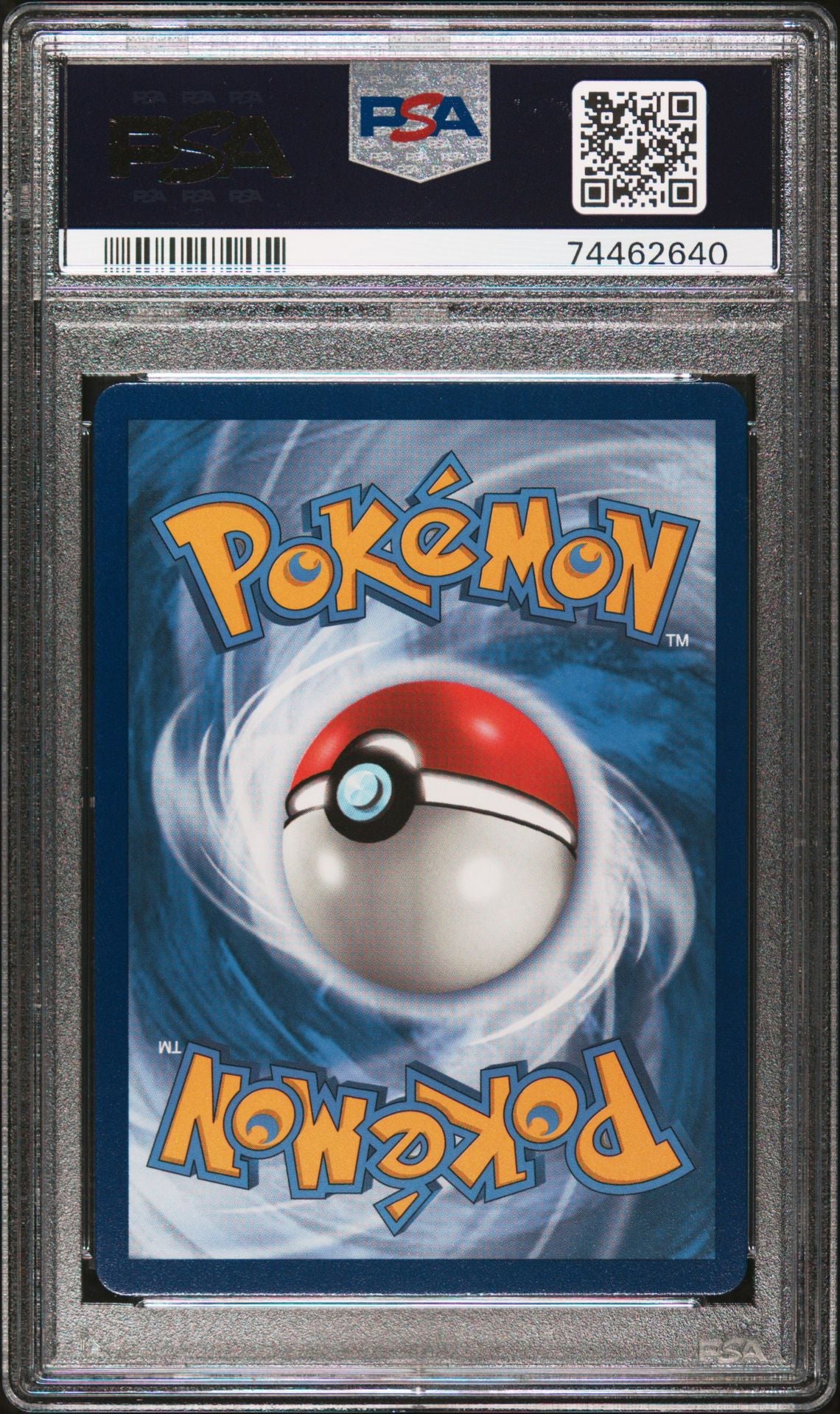 PSA 10 Charizard VMAX (Full Art), back of slab with cert 74462640