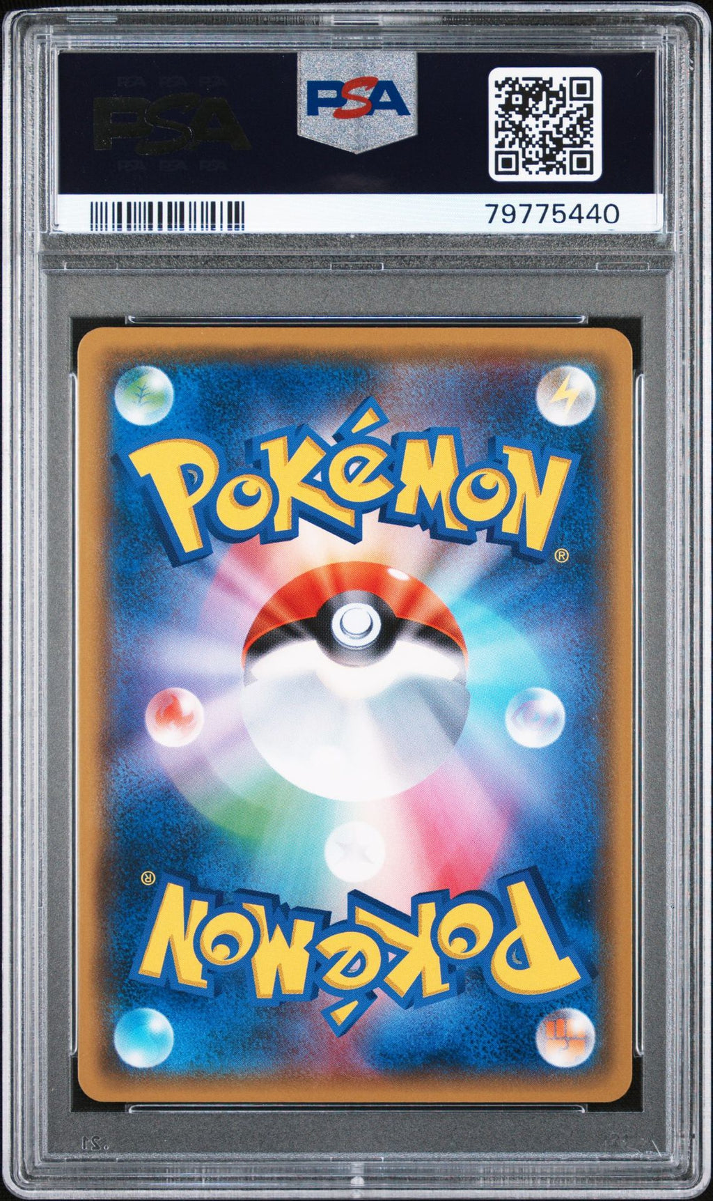 PSA 10 Cherry Blossom Afro Pikachu, back of slab with cert 79775440