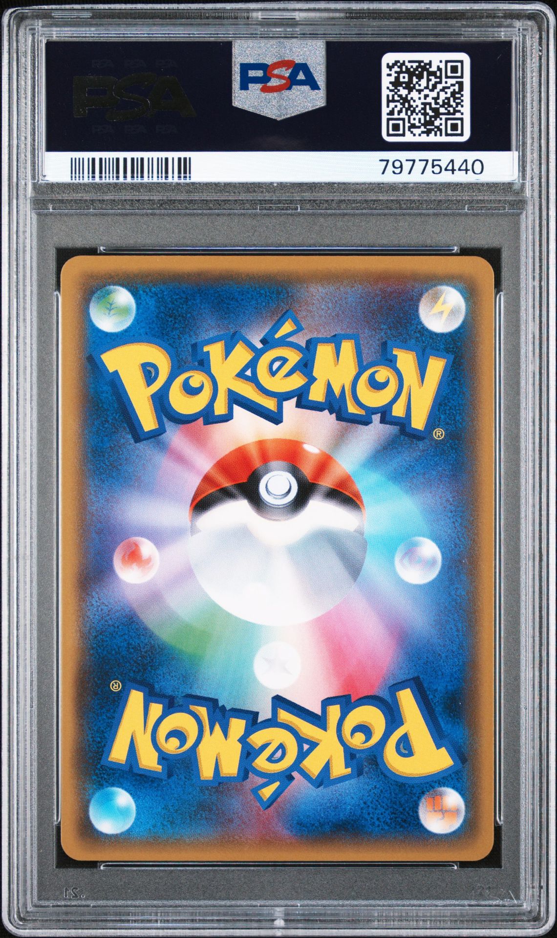 PSA 10 Cherry Blossom Afro Pikachu, back of slab with cert 79775440