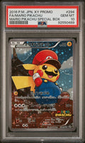PSA 10 Mario Pikachu (Full Art), front