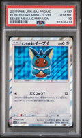PSA 10 Poncho-wearing Eevee, front
