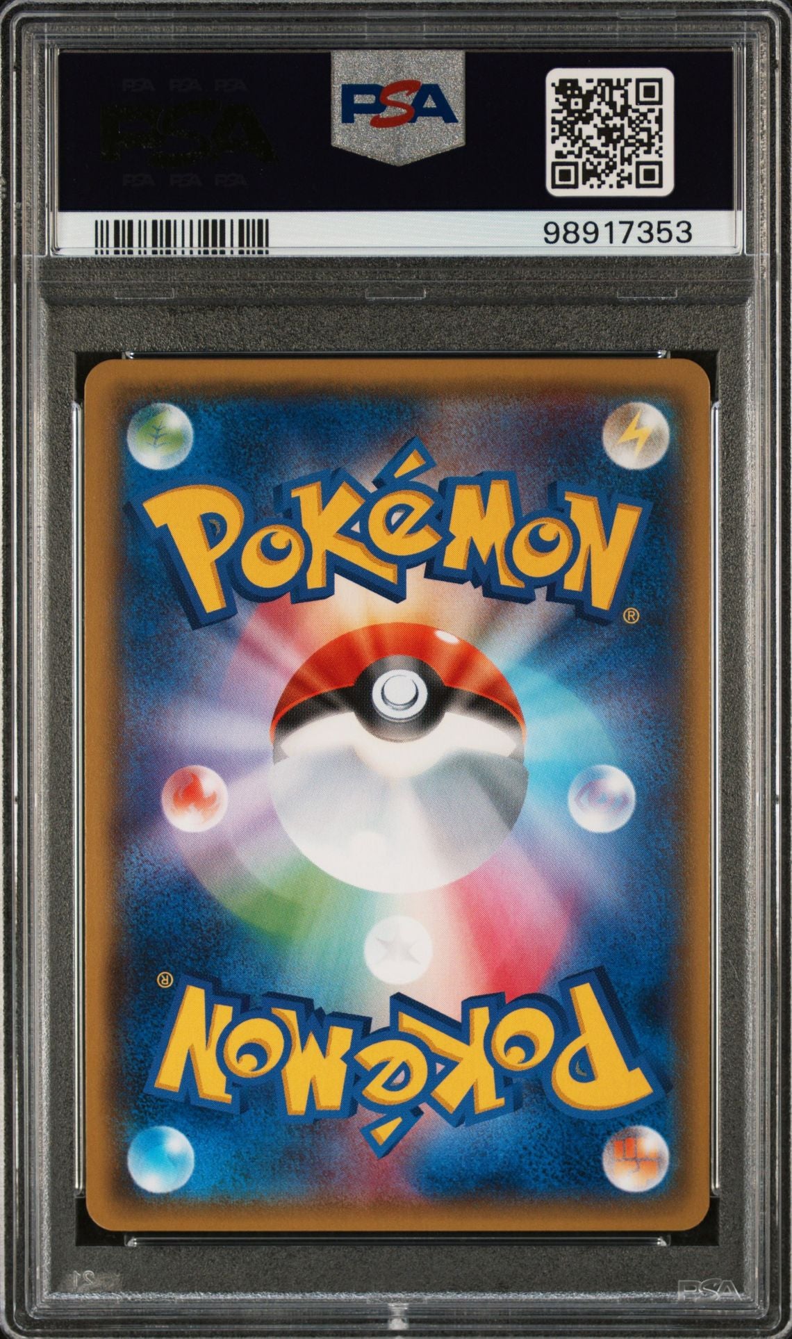 PSA 10 Pretend Gyarados Pikachu, back of slab with cert 98917353