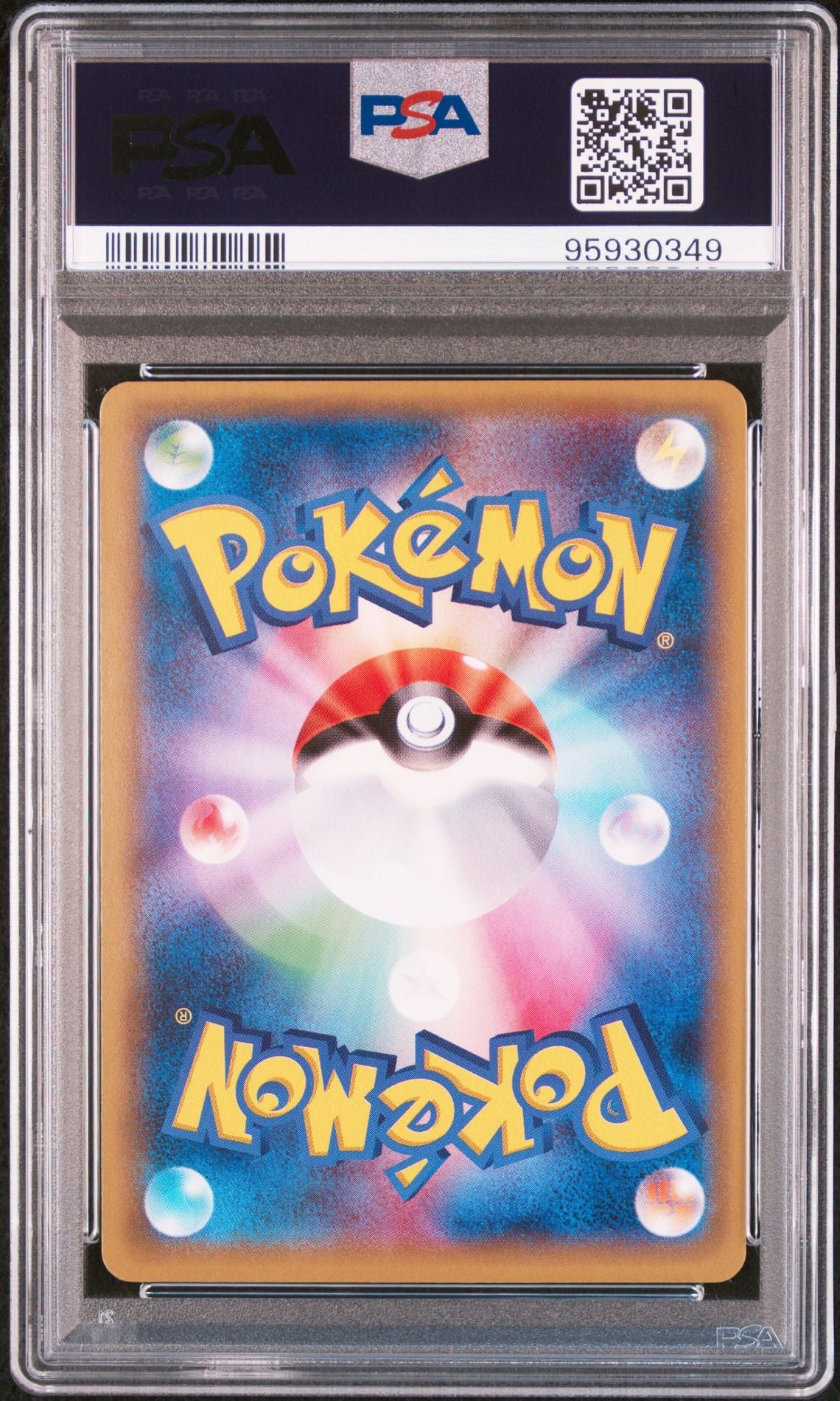 PSA 10 Pretend Team Skull Grunt Pikachu, back of slab with cert 95930349