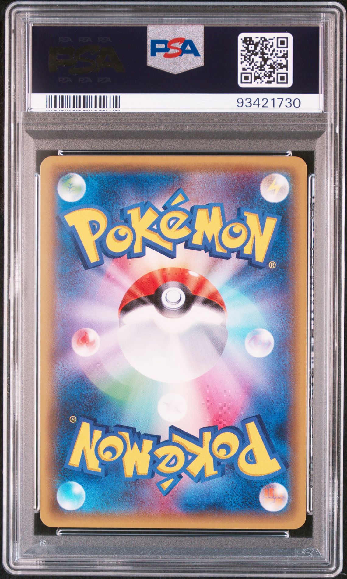 PSA 10 Pretend Team Skull Pikachu (Full Art), back of slab with cert 93421730
