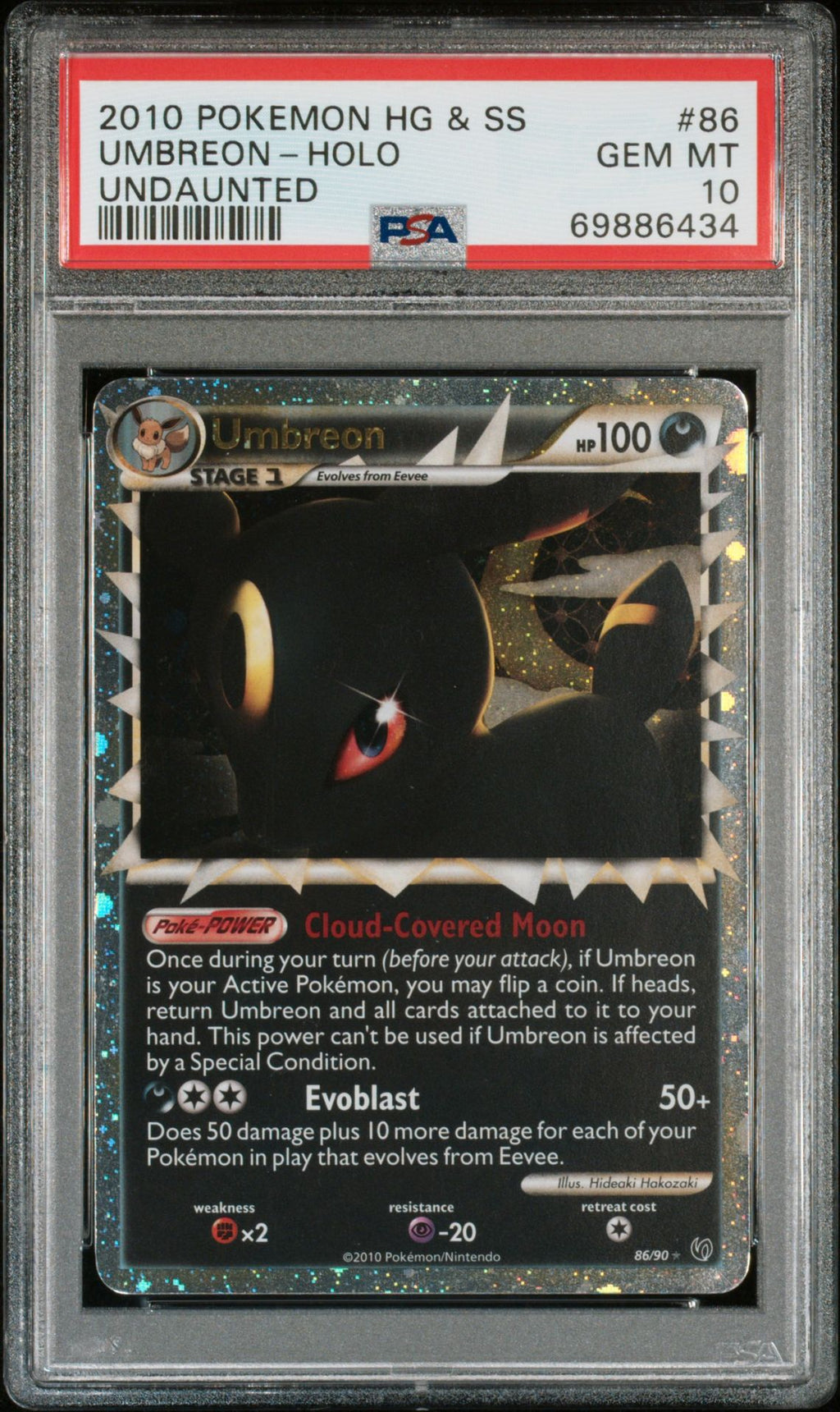 PSA 10 Umbreon Holo, front
