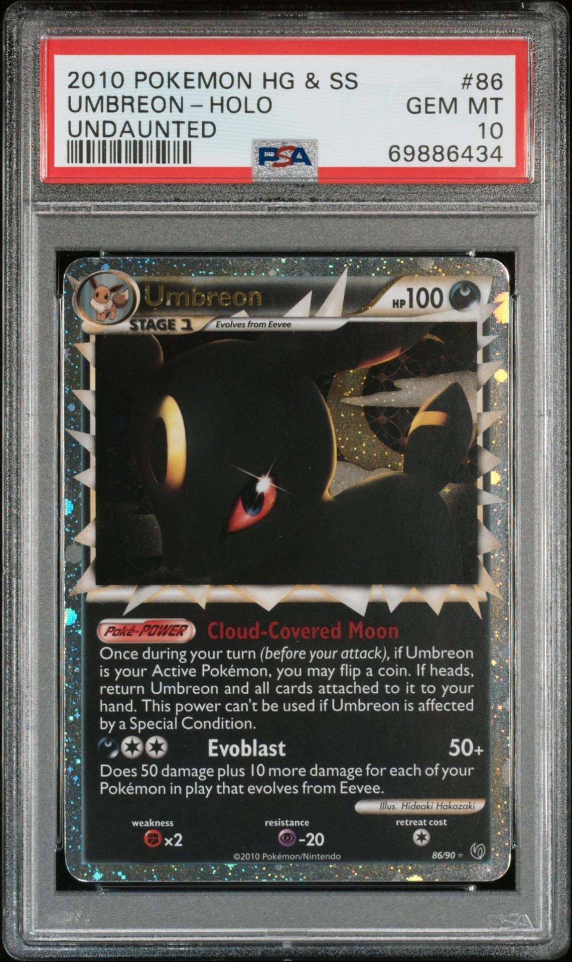 PSA 10 Umbreon Holo, front