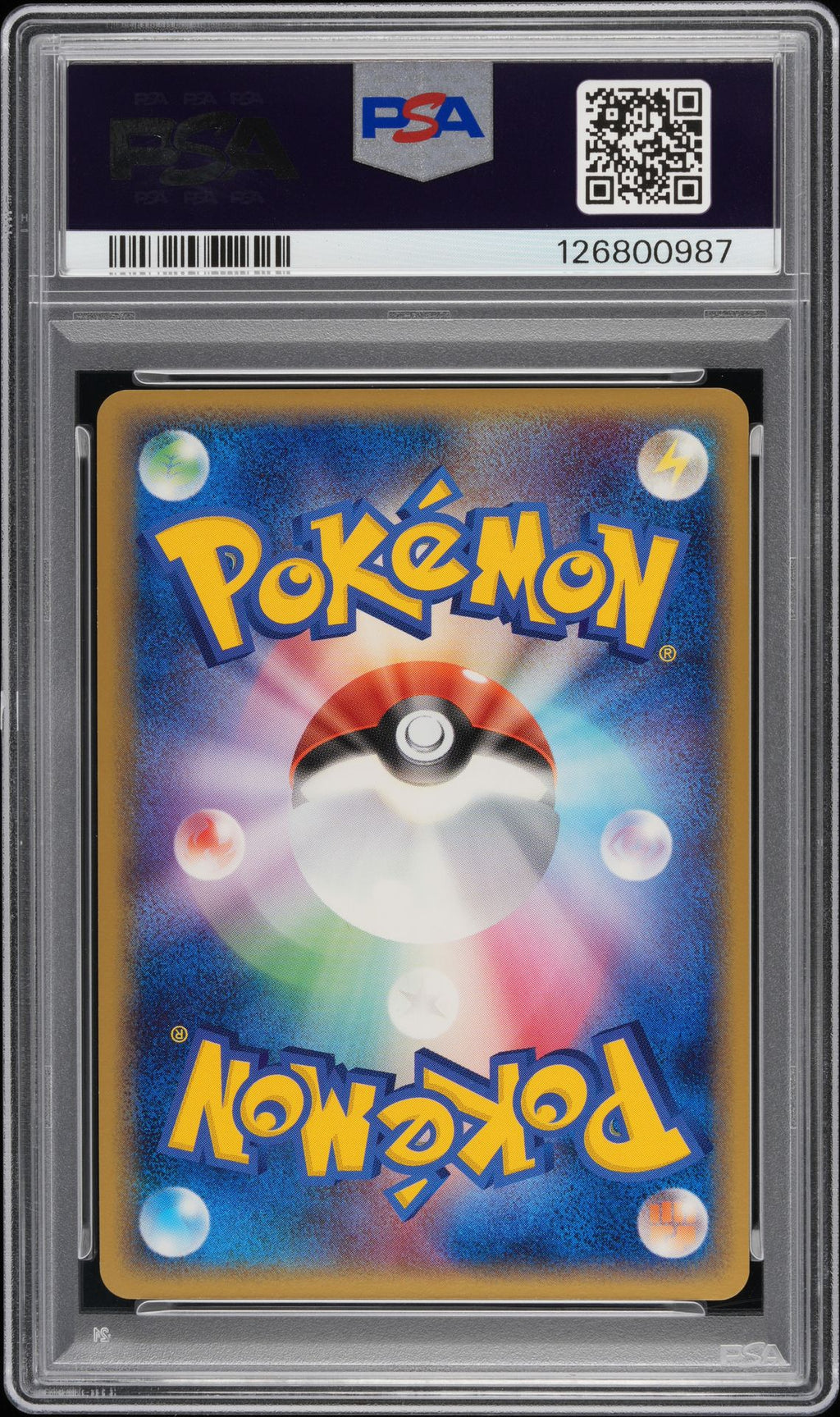 PSA 10 Victory Orb Holo, back of slab with cert 126800987