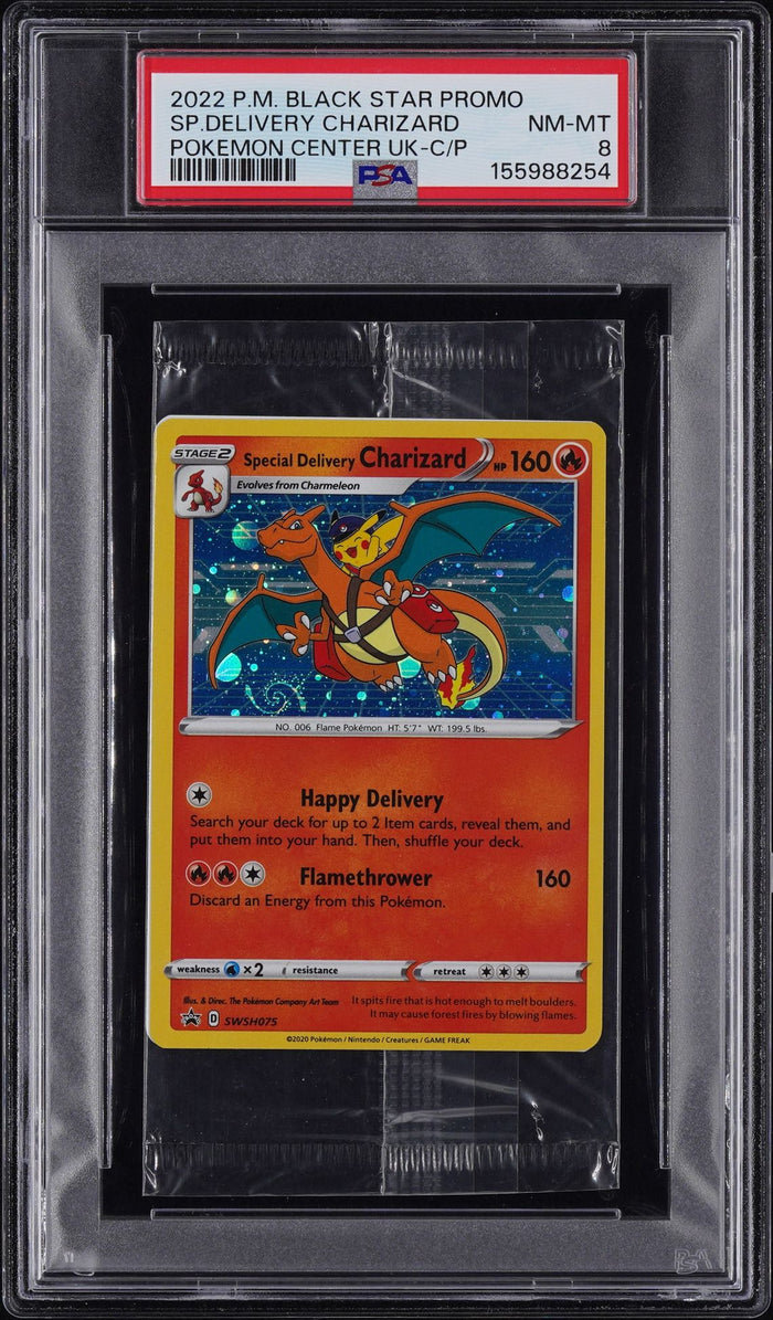 2022 Special Delivery Charizard #SWSH075 · SWSH Black Star Promo — PSA 8