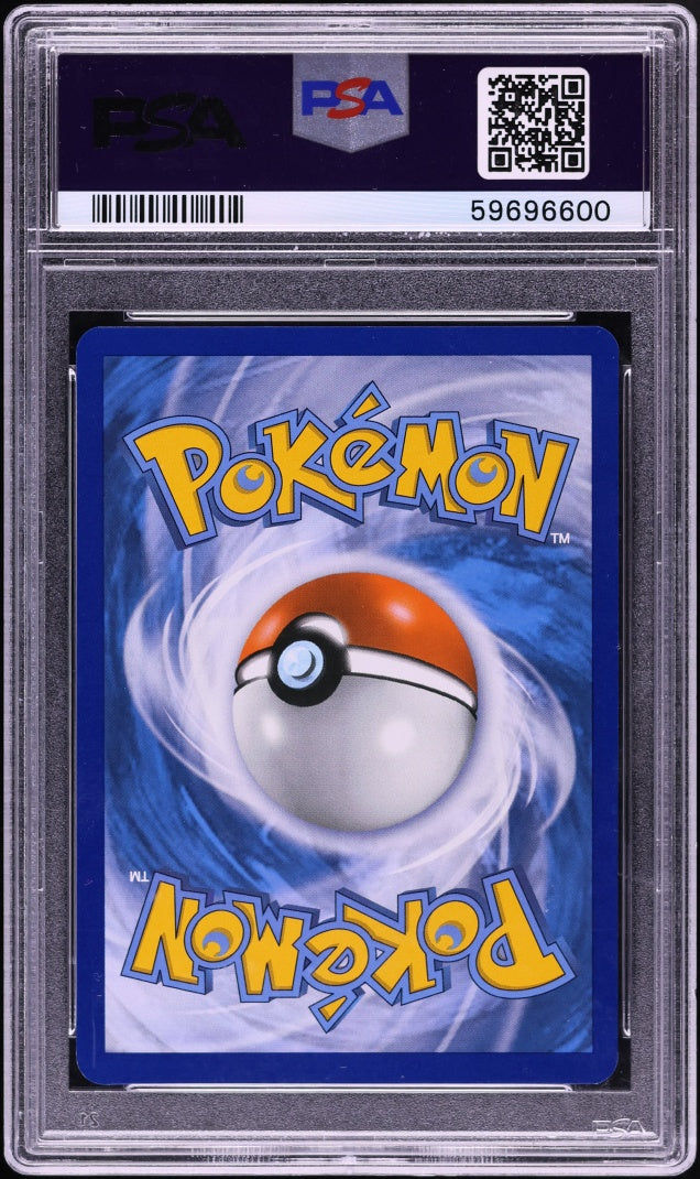 PSA 9 Pikachu (Full Art), back of slab with cert 59696600